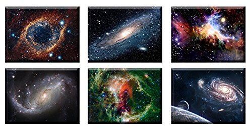 time4art Weltall Universum Space Kosmos Hubble 6 BILDERN 40x30cm Print Canvas Bild auf Keilrahmen Leinwand von time4art