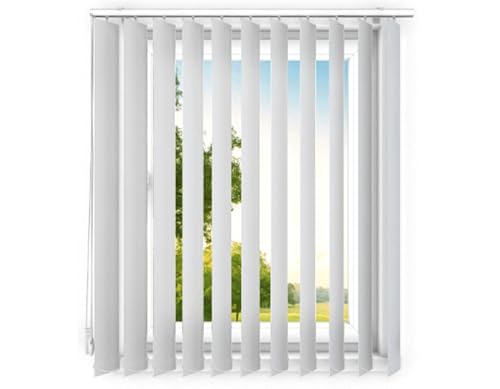 time4blinds - Lamellenvorhang - Vertikaljalousie - Lamellen für Büroarbeitsplätze und für Haus und Wohnung - Vorhang Flächenvorhang Schiebevorhang - 110x180 cm - Grau-beige von time4blinds