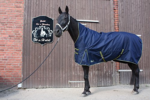 time4horses 1200Denir High Neck 200g Pferdedecke Winterdecke Paddockdecke Stalldecke Weidedecke Rug (125 cm) von time4horses