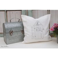 Leinenkissen "Gartenzeit" Vintage Geschenk Gartendeko Handmade Geschenkidee Altes Leinen Dekokissen Leinenkissen "Gartenzeit" Vintage Geschenk Gartendeko Handmade Geschenkidee Altes Leinen Dekokissen von tinaslandhaus