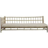 Lounge Bamboo Bett inkl. Sitzkissen sand left von tinekhome