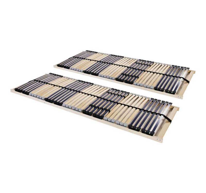 Lattenrost Lattenroste 2 Stk. mit 7 Zonen 90 x 200 cm, tinkaro, Kopfteil feature-kopfteil-verstellbar, Fußteil feature-fusteil-verstellbar von tinkaro