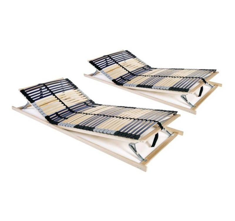 Lattenrost Lattenroste 2 Stk. mit 7 Zonen 70 x 200 cm, tinkaro, Kopfteil feature-kopfteil-verstellbar, Fußteil feature-fusteil-verstellbar von tinkaro