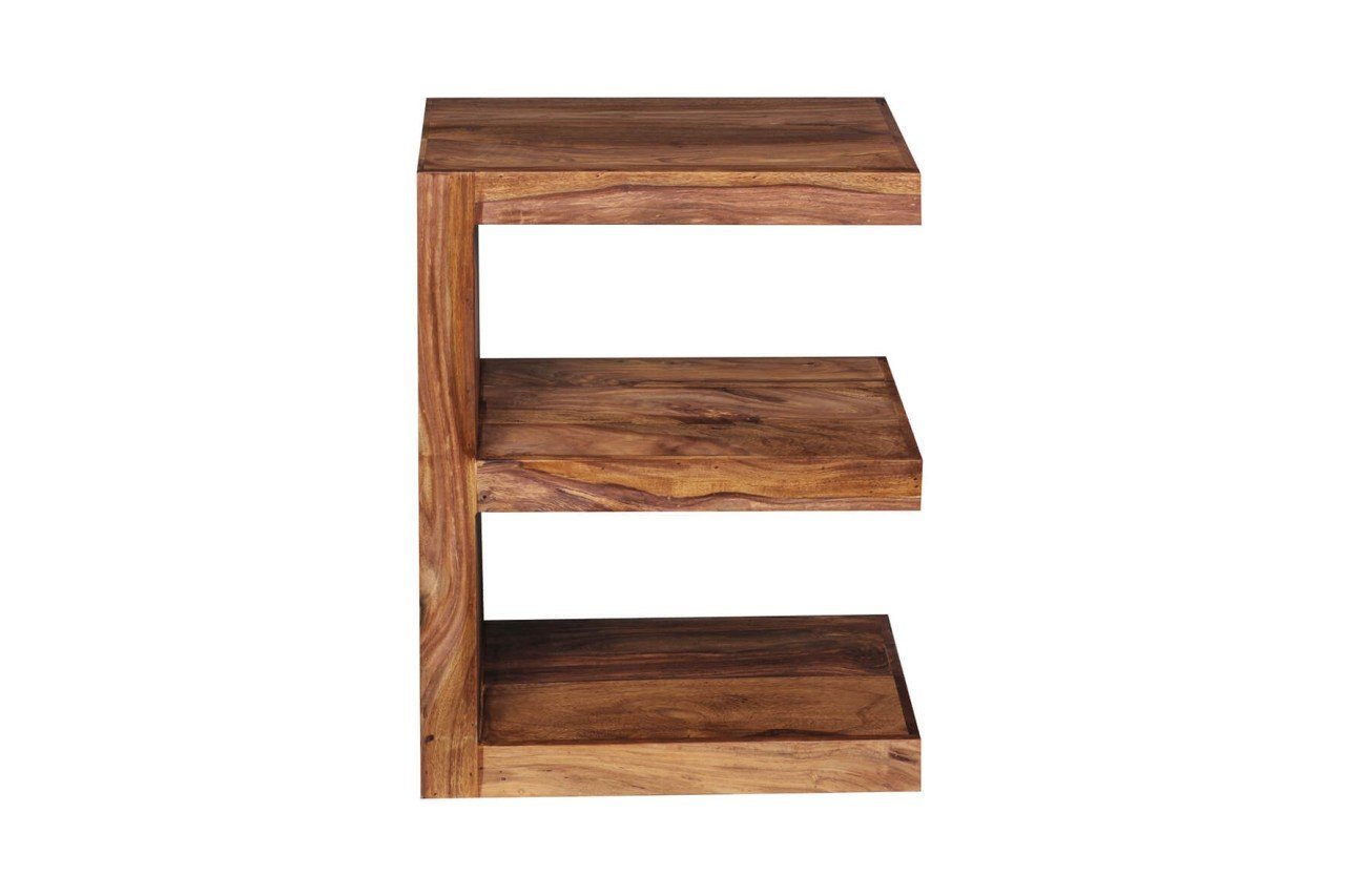 tinkaro Beistelltisch NOLA E-Design Couchtisch Sheesham Holztisch von tinkaro