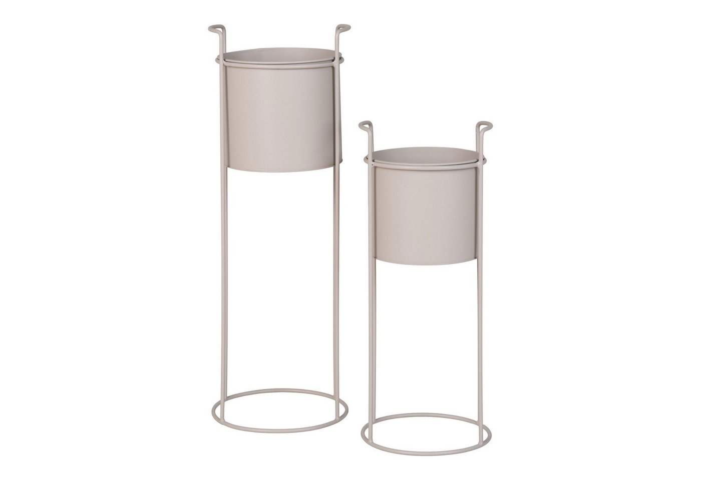 tinkaro Blumentopf Rabo Stahl Sand (2er Set) von tinkaro