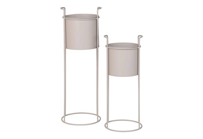 tinkaro Blumentopf Rabo Stahl Sand (2er Set) von tinkaro
