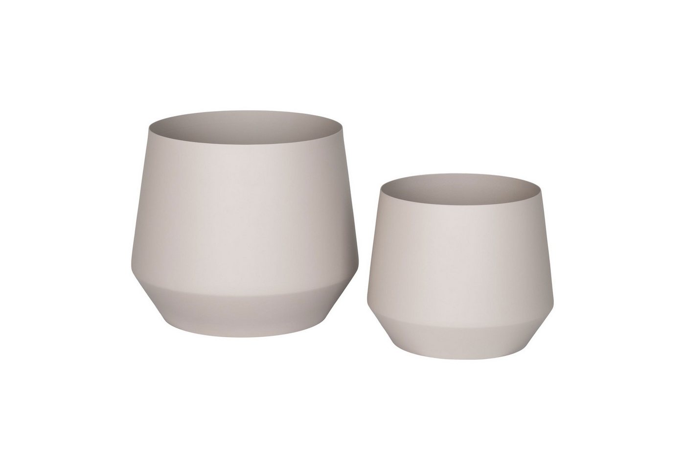 tinkaro Blumentopf Trofa Stahl Sand (2er Set) von tinkaro