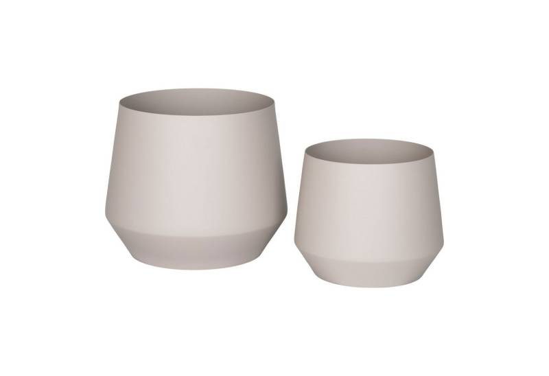 tinkaro Blumentopf Trofa Stahl Sand (2er Set) von tinkaro