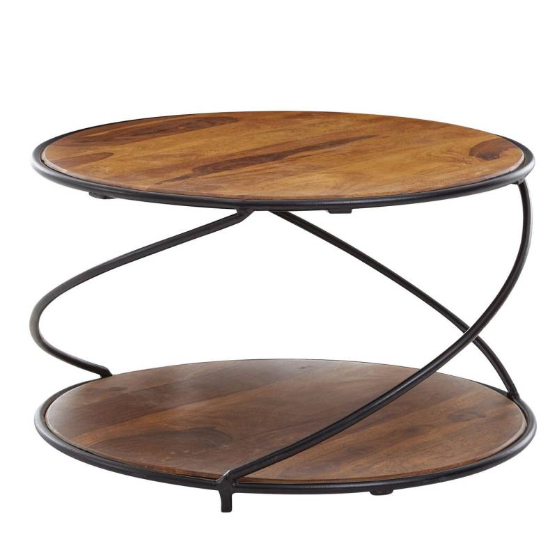 tinkaro Couchtisch BADE Mango, Walnuss finish Sofatisch Natur in modernem Design von tinkaro