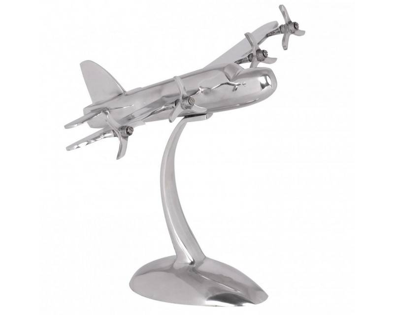 tinkaro Blumentopf ALI Aluminium Flugzeug Propeller Silber (1 St) von tinkaro