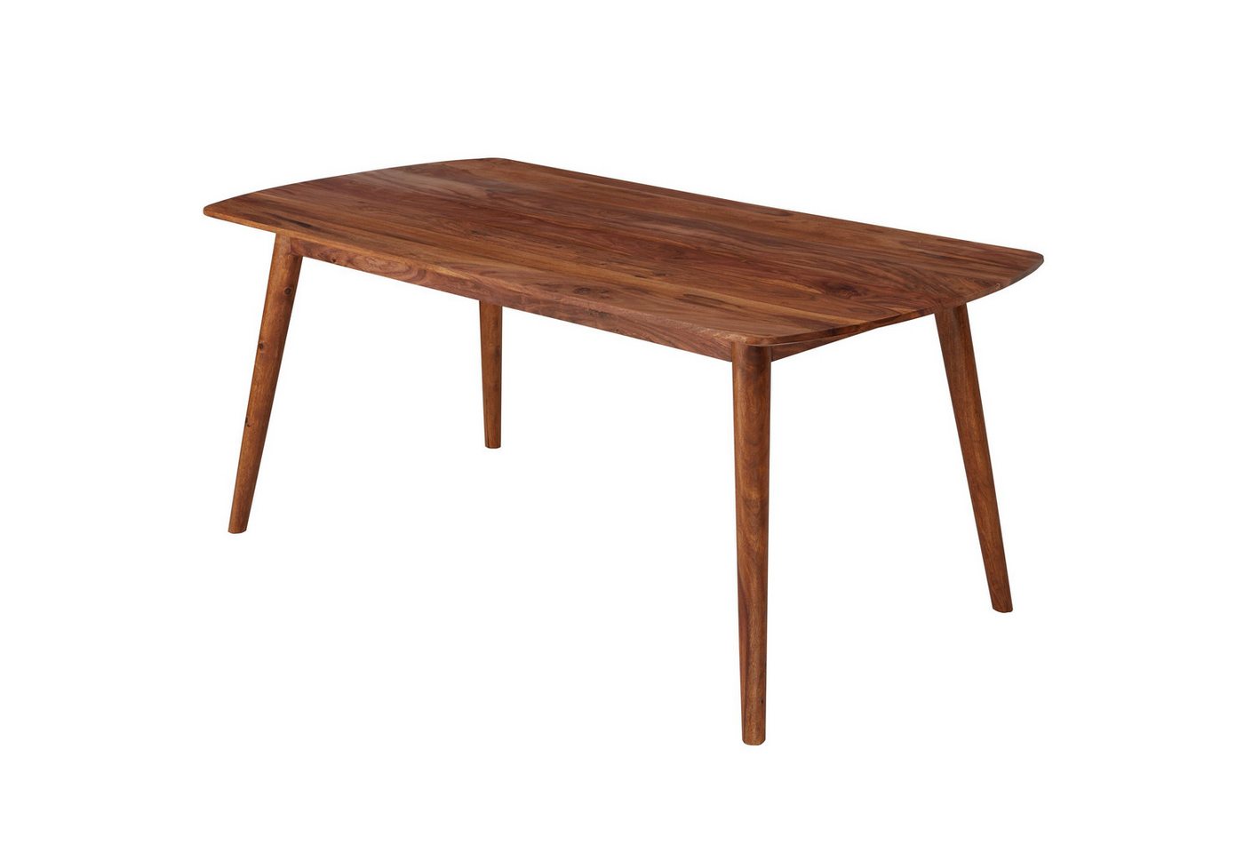 tinkaro Esstisch EMIN Mango Massivholz, Walnuss finish Küchentisch Braun (1-St) von tinkaro