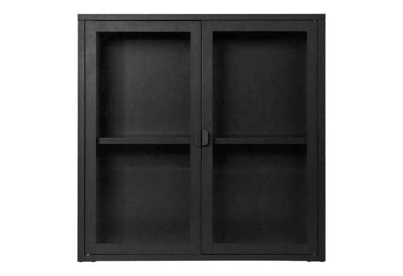 tinkaro Vitrine Hängevitrine Brisbane Stahl, Glas Schwarz (1-St) von tinkaro