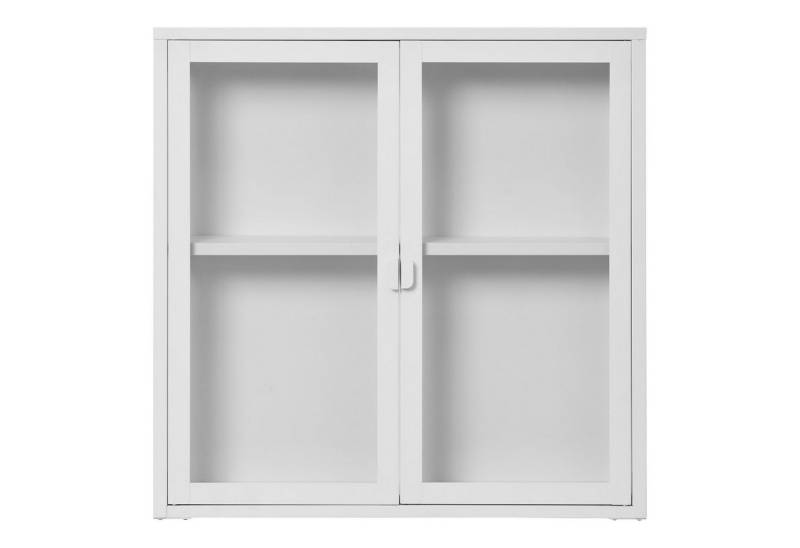 tinkaro Vitrine Hängevitrine Brisbane Stahl, Glas Weiß (1-St) von tinkaro