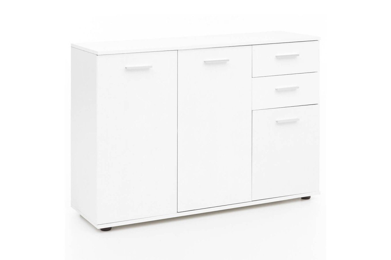 tinkaro Kommode ARDIT Holz Sideboard Weiß von tinkaro