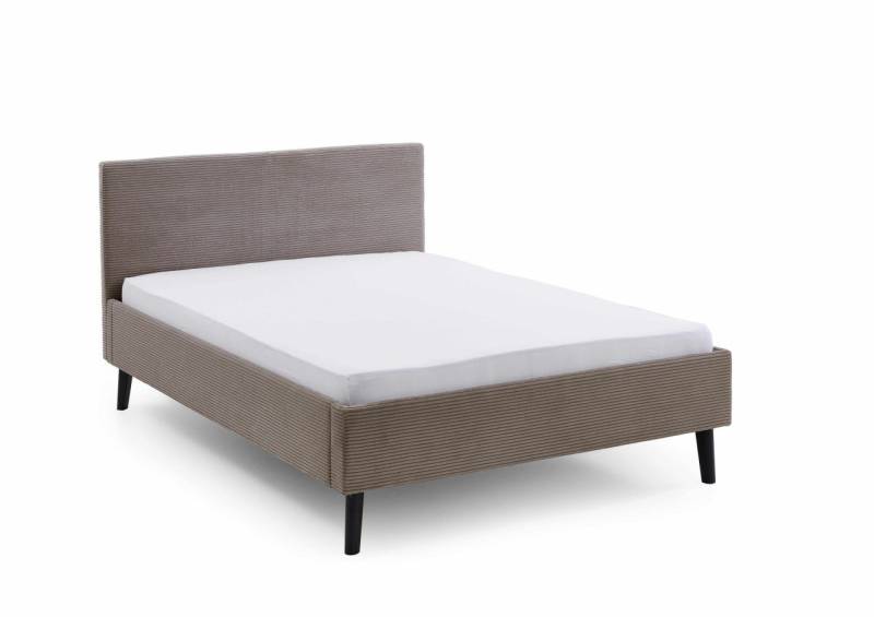 tinkaro Polsterbett Savona 140x200 cm Taupe (1-tlg) von tinkaro