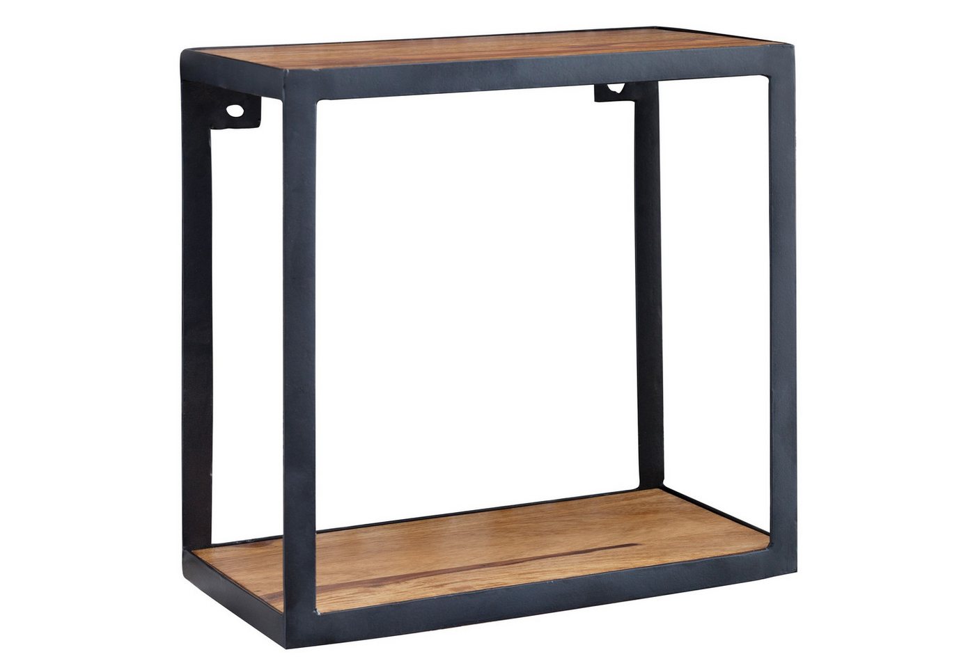 tinkaro Regal LATUR Mango, Walnuss finish Metallregal Holzregal Bücherregal von tinkaro