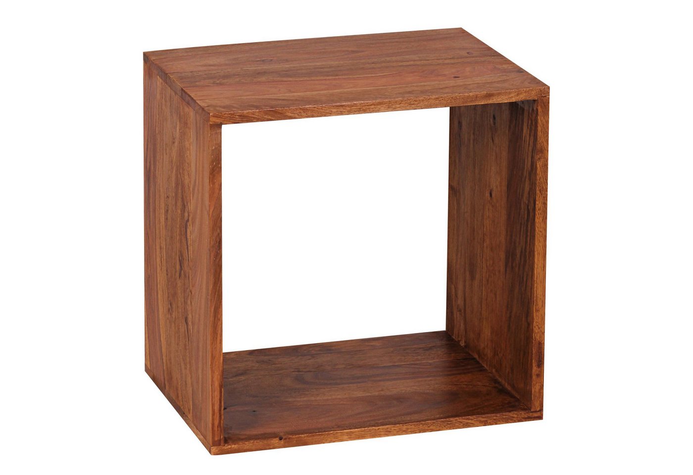 tinkaro Regal REIMER Mango Massivholz, Walnuss finish Braun von tinkaro