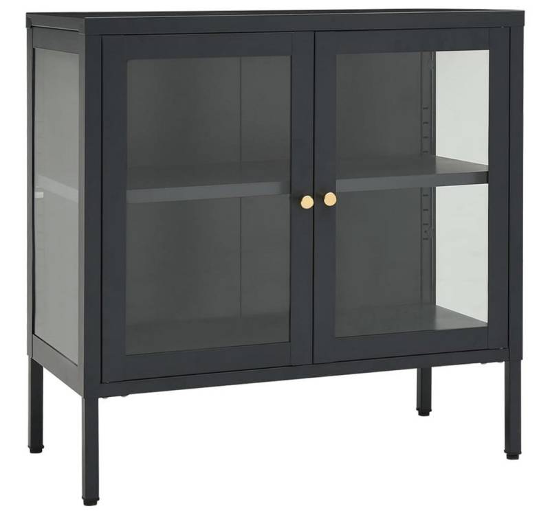 tinkaro Sideboard FOLCO Metall Kommode Anthrazit von tinkaro