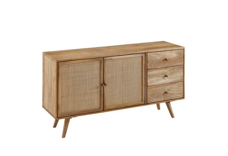 tinkaro Sideboard HERAKE Mango Massiv-Holz Braun von tinkaro