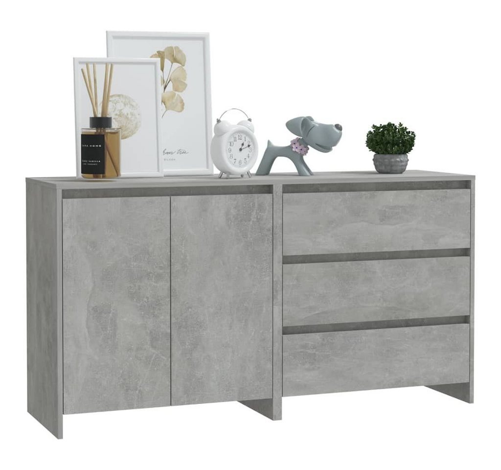 tinkaro Sideboard HILAL Holzwerkstoff Beistellschrank Betongrau von tinkaro