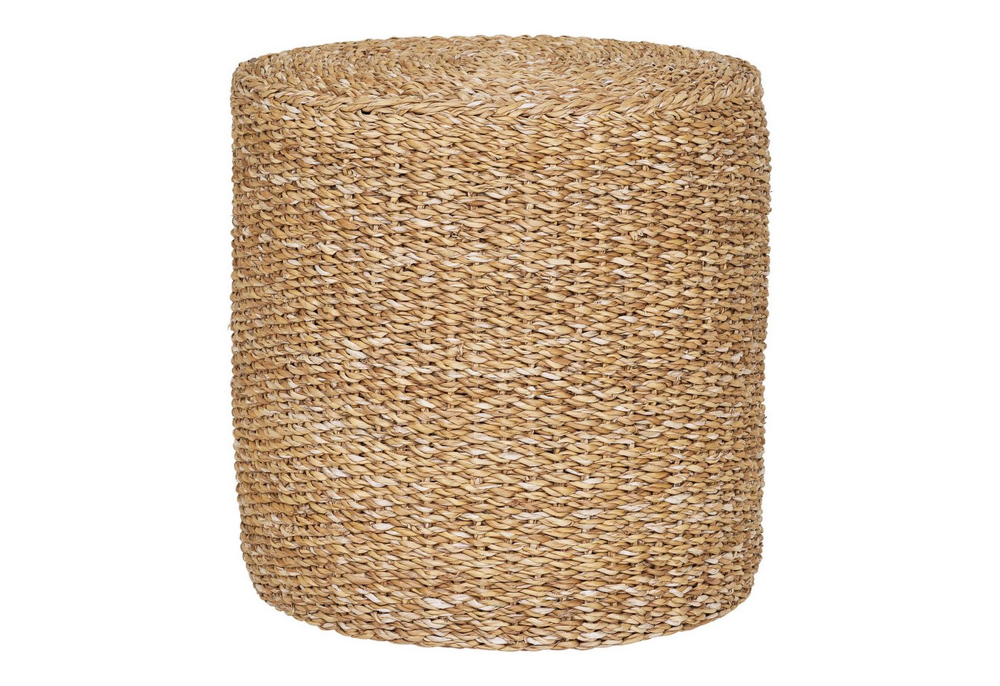 tinkaro Sitzhocker Pouf Rivera Seegras, Eisen Natur (1 St) von tinkaro
