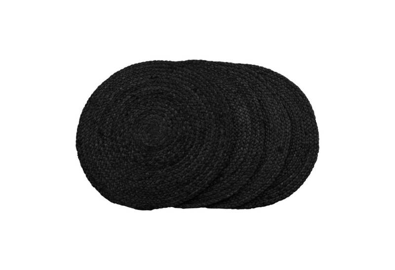 tinkaro Tischelement Tischset Bombay, 4er-Set Jute Dunkelgrau (1-St) von tinkaro