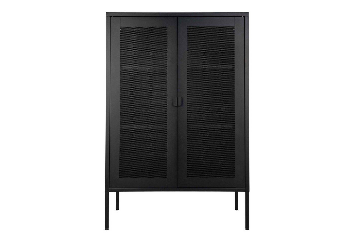 tinkaro Vitrine Melbourne Stahl Schwarz (Einzelartikel, 1-St) von tinkaro