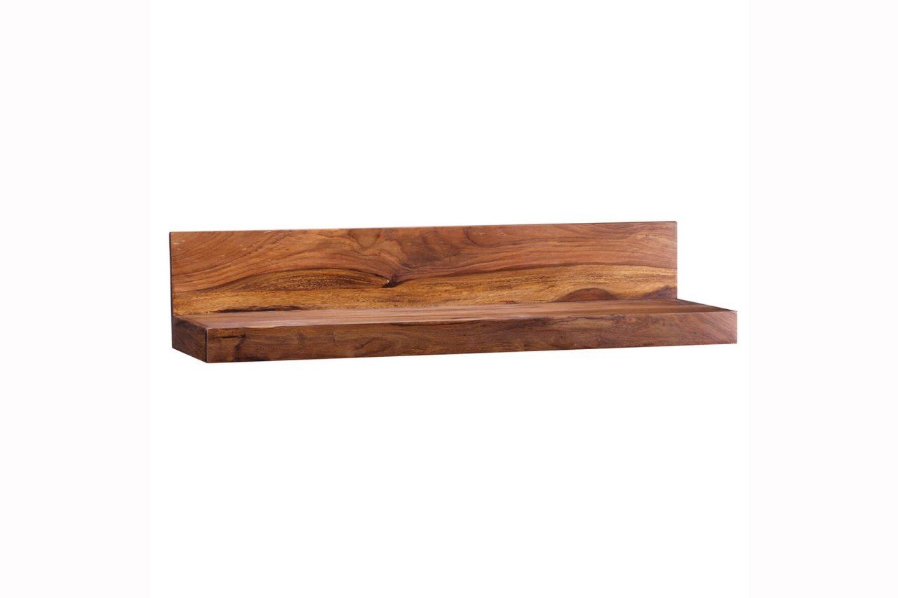 tinkaro Wandregal LONI Massiv-Holz Sheesham Holzregal Braun von tinkaro