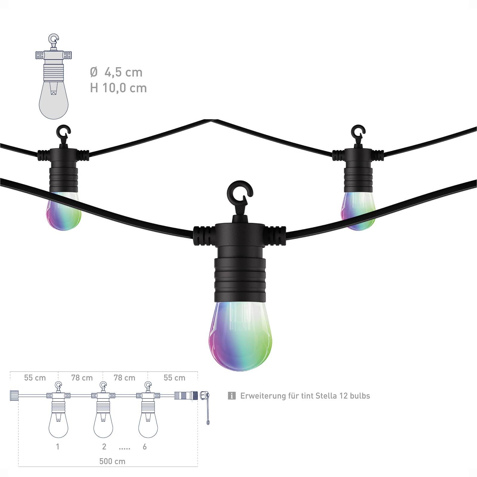 LED-Lichterkette tint Stella Extension Erweiterung von tint