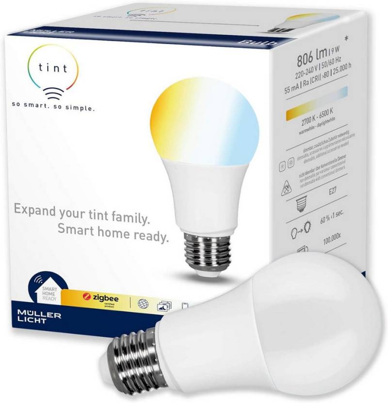 tint LED-Leuchtmittel Smarte LED-Birne E27 tint LED-Leuchtmittel Smarte LED-Birne E27 von tint