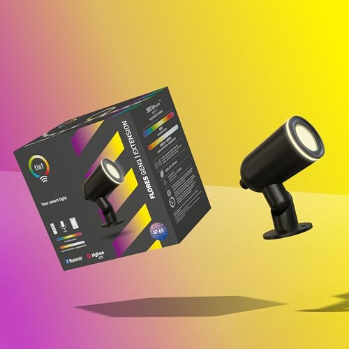 tint Smarte Outdoor LED Gartenstrahler Erweiterungsspot, Flores GEN 3 mit Erdspieß, Farbwechsel RGB, ip44, 13 W, dimmbar, 9m Kabellänge, Zigbee, BT funktioniert mit Alexa & tint App tint Smarte Outdoor LED Gartenstrahler Erweiterungsspot, Flores GEN 3 mit Erdspieß, Farbwechsel RGB, ip44, 13 W, dimmbar, 9m Kabellänge, Zigbee, BT funktioniert mit Alexa & tint App von tint