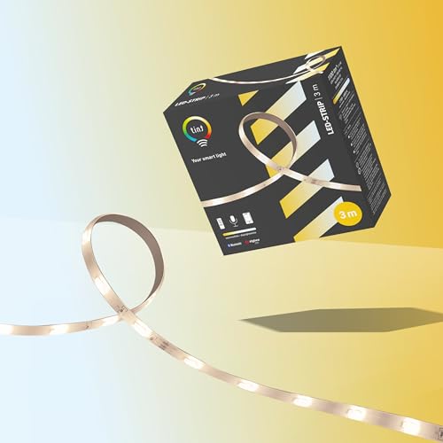 tint Smarter LED Strip Streifen, weißes Licht für indirekte Beleuchtung, Farbwechsel, dimmbar, 3m Länge, 11W, Bluetooth+Zigbee, funktioniert mit Alexa tint Smarter LED Strip Streifen, weißes Licht für indirekte Beleuchtung, Farbwechsel, dimmbar, 3m Länge, 11W, Bluetooth+Zigbee, funktioniert mit Alexa von tint