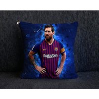 Lionel Messi Mini Kissen - Fc Barcelona Süße Dekoration Für Zuhause von tinyfabric
