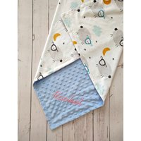 Personalisierte Babydecke Junge Schaf Lovey Baby Decke Stickerei Name Shower Geschenk Kind Neugeborene Mädchen von tinyhandBabyblanket