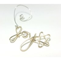 Kleiner Silberfarbener Freudenstern - Baumschmuck Aus Silberdraht von tinymishaps
