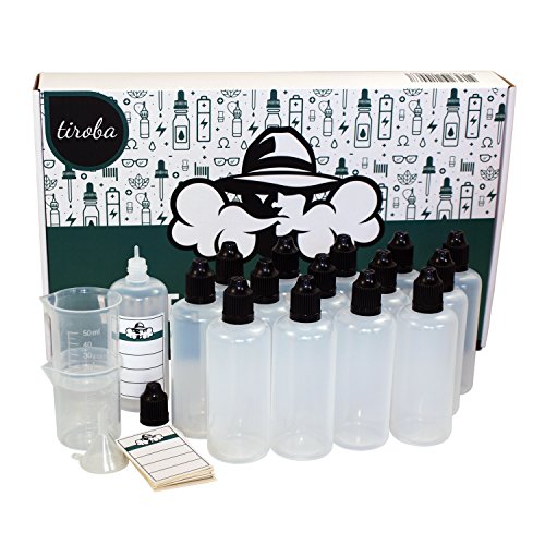 tiroba 15x Tropfflasche 100ml / gratis Trichter / 2x Messbecher / 15x Etiketten - Plastikflasche tiroba 15x Tropfflasche 100ml / gratis Trichter / 2x Messbecher / 15x Etiketten - Plastikflasche von tiroba