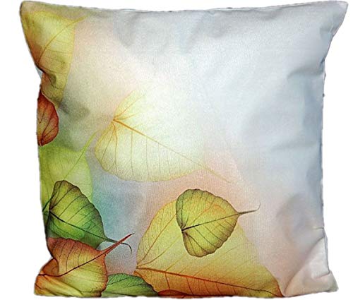 tischdecken-iris-shop Kissenhüllen Kissenhülle 40x40 cm Blätter Bunt Dekokissen Kissenbezug Trend Kissen Herbstkissen von tischdecken-iris-shop Kissenhüllen