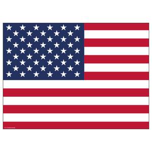 home24 Tischset Amerikanische Flagge 12er-Set 44 x 32cm Multicolor von home24