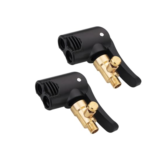 tiyiyok 2 Stück Französisches Ventil Adapter, Autoventil Hebelstecker Messing, Reifenventil Kompressor Adapter Fahrrad, Ventiladapter für Auto, Fahrrad und Motorrad von tiyiyok