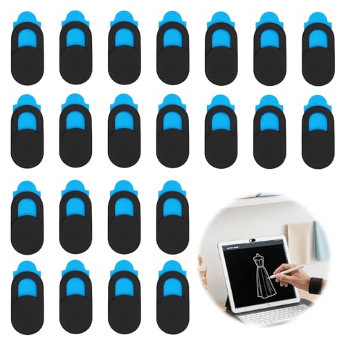 tiyiyok 24 Stück Laptop Kamera Abdeckung, Webcam Abdeckung, Webcam Cover, Schutz der Privatsphäre, Für Handys, PCs, Tablets, Laptops, Webcams (Schwarz) von tiyiyok