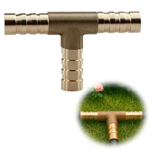 tiyiyok T-Schlauchverbinder Messing, T Stück Schlauchverbinder für ø19mm Schlauch, Verbindungsstück T Stück Schlauchtülle für Gartenschlauch, Luft, Wasser, Öl und Kraftstoff tiyiyok T-Schlauchverbinder Messing, T Stück Schlauchverbinder für ø19mm Schlauch, Verbindungsstück T Stück Schlauchtülle für Gartenschlauch, Luft, Wasser, Öl und Kraftstoff von tiyiyok