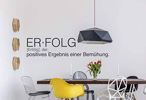 tjapalo® a82 Wandtattoo Büro Motivation Erfolg Wandsprüche Büro Motivationssprüche Wandtattoo Wohnzimmer motivationsspruch, Farbe: dunkelrot, Größe: B100xH20cm von tjapalo