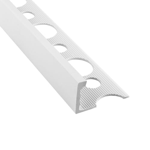 10x PVC L-Profil Fliesenschiene Fliesenprofil Kunststoff Schiene weiß L270cm 12,5mm von tktrading24
