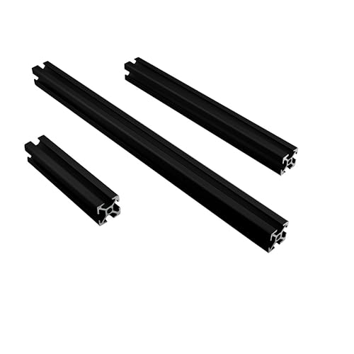 ALU Profil Aluprofil 20x20mm Nut 6 Aluminium Systemprofil Typ I schwarz 2000mm von tktrading24