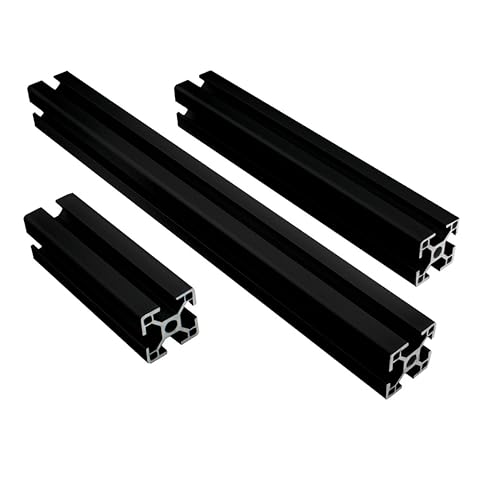 ALU Profil Aluprofil 30x30mm Nut 8 Aluminium Systemprofil Typ I schwarz 300mm von tktrading24