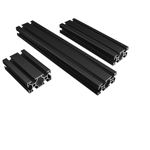 ALU Profil Aluprofil 30x60mm Nut 8 Aluminium Systemprofil Typ I schwarz 800mm von tktrading24