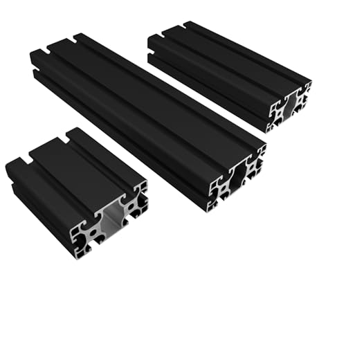 ALU Profil Aluprofil 40x80mm Nut 8 Aluminium Systemprofil Typ I schwarz 200mm ALU Profil Aluprofil 40x80mm Nut 8 Aluminium Systemprofil Typ I schwarz 200mm von tktrading24