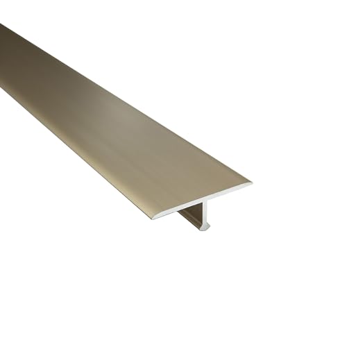 Alu T-Profil Übergangsschiene Übergangsprofil Laminat L90cm 27mm gold von tktrading24