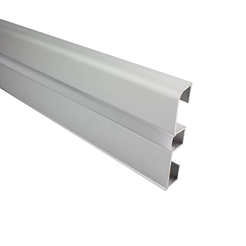 tktrading24 B-Ware - C01 LED Aluprofil silber Sockelleiste 2m opal von tktrading24