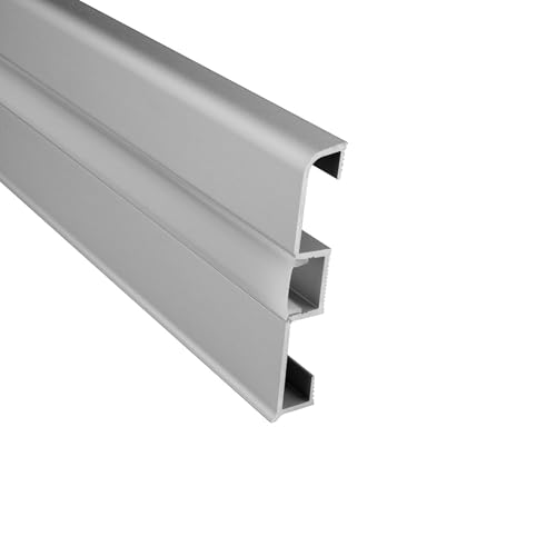 tktrading24 C02 LED Aluprofil Silber Sockelleiste 1m opal von tktrading24